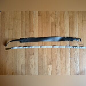 B64-77 / 39” Studded Grey & Silver Belt